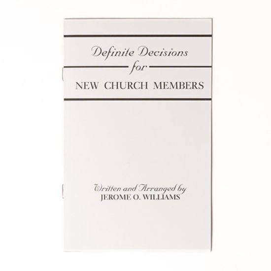 Picture of Definite Decisions for New Church Members