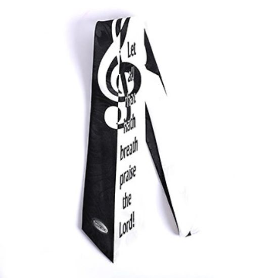 Picture of Let All That Hath Breath Black and White Tie