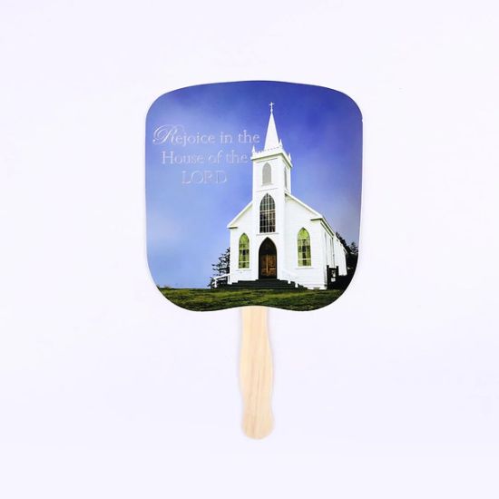 Picture of Rejoice In The House Hand Fan - Pack of 50