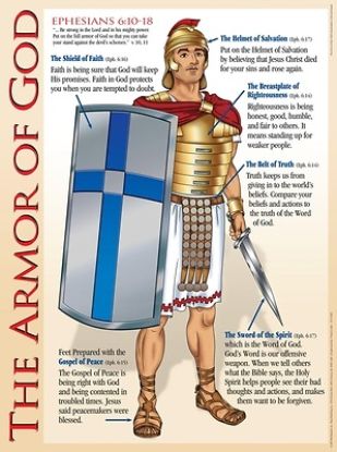 Picture of Armor Of God Wall Chart - Laminated
