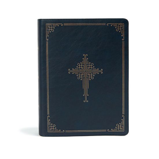 Picture of CSB Ancient Faith Study Bible, Navy Leathertouch