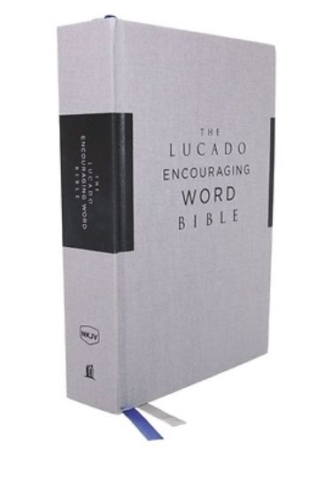 Picture of Nkjv, Lucado Encouraging Word Bible, Gray, Cloth Over Board, Comfort Print