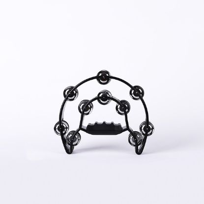 Picture of Double Moon Double Row Tambourine - Black