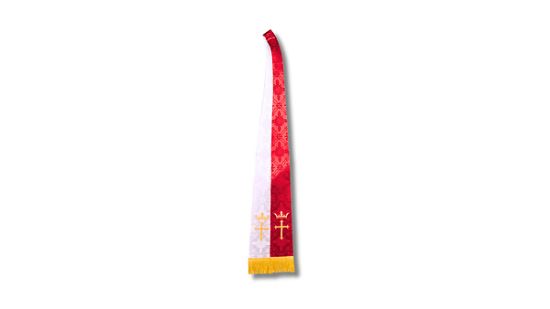 Picture of Reversible Brocade Red/White Stole