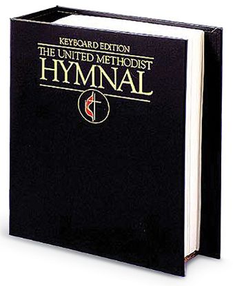 Picture of United Methodist Keyboard Navy Blue Hymnal Binder
