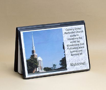 Picture of Attendance Registration Pad Holder with Front Cover Pocket - Black (Pkg of 6)