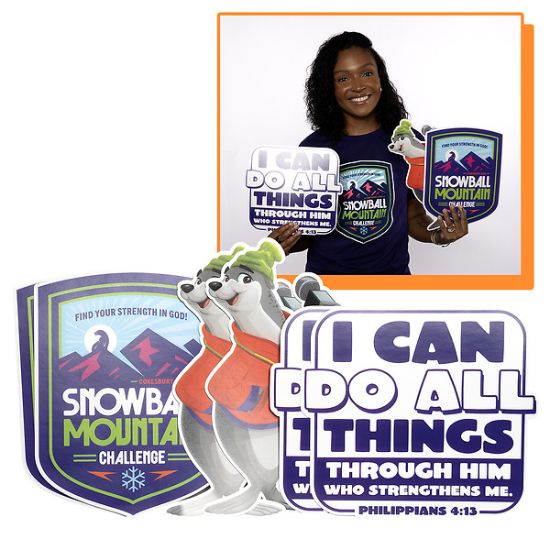 Picture of VBS 2026 Snowball Mountain Challenge Decorating Pack (Pkg of 6)