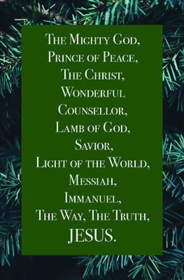 Picture of Jesus Bulletin (Pkg 100) Christmas