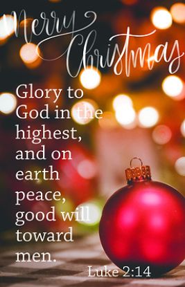 Picture of Merry Christmas Bulletin PKG 100