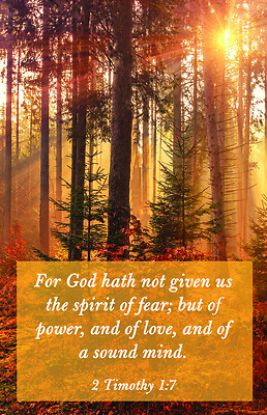 Picture of For God Hath Not Given Worship Bulletin PKG 100