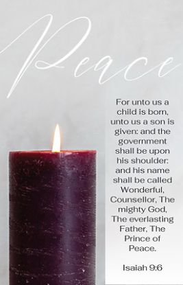 Picture of PKG 100 Peace Advent Bulletin