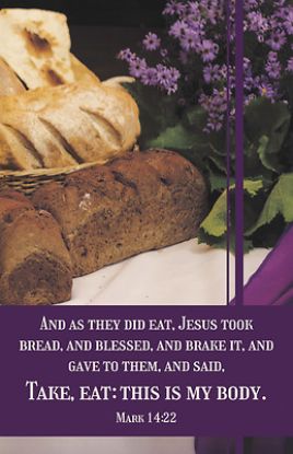 Picture of Communion Bulletin As They Did Eat Pack of 100