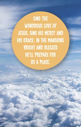 Picture of Sing the Wonderous Love Funeral Bulletin PKG 100
