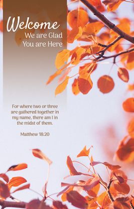 Picture of We Are Glad You Are Here Fall Worship Bulletin PKG 100