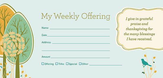 Picture of My Regular Church Offering - Pack of 52
