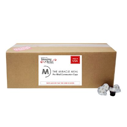 Picture of The Miracle Meal Traditional Prefilled Disposable Communion Juice and Wafer Set - 500 pack