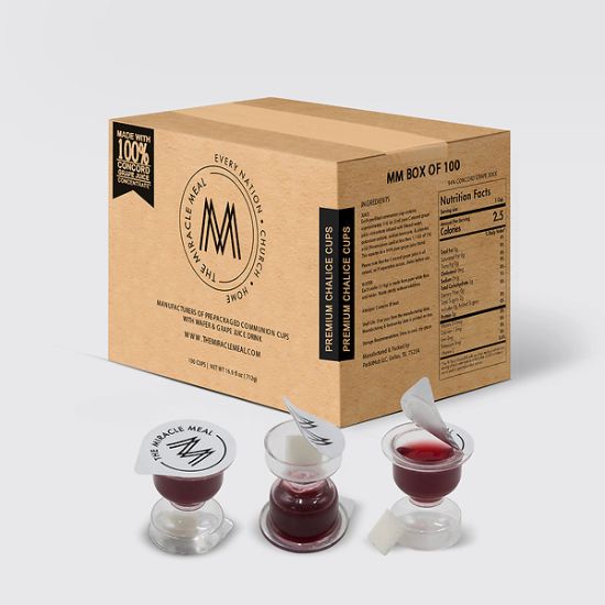 Picture of The Miracle Meal Premium Chalice Pre-Filled Communion Cups