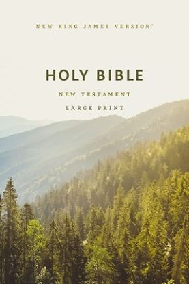 Picture of NKJV Large Print Outreach New Testament Bible, Scenic Softcover, Comfort Print