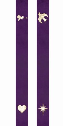 Picture of Chrismons Advent Bible Bookmark - Purple