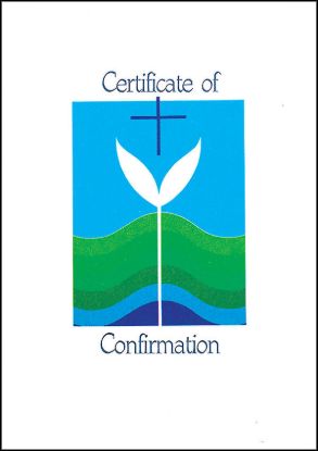 Picture of Contemporary Full-Color Confirmation Folded Certificate (package of 12)